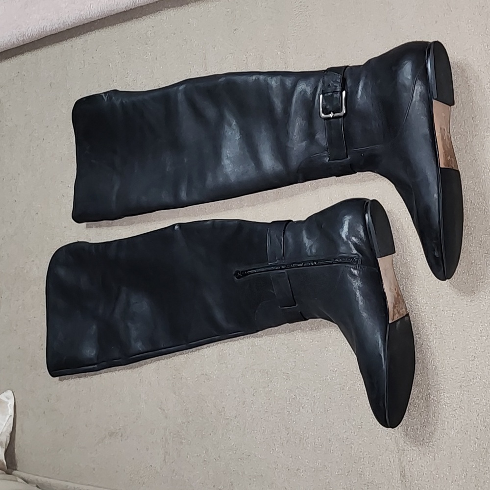 COLE HAAN REAL LEATHER THIGH HIGH EUC OTK BOOTS SIZE 8.5 nike air soles